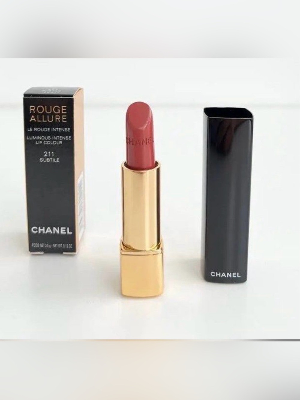 CHANEL Rouge Allure Lipstick - Warm Rose Brick (211 Subtile)